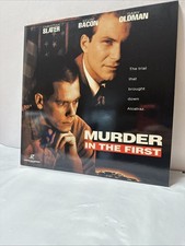 Murder in the First Laserdisc, 1995 2-Disc WIDESCREEN SLATER BACON OLDMAN RARE