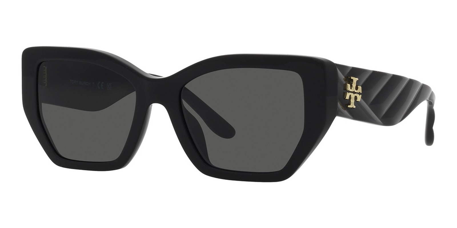 Tory Burch Womens Black Geometric Square Sunglasses - TY7187U-170987-53 15590₽