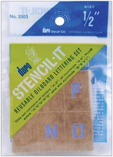 Duro Stencil-It wiederverwendbares Schriftzug-Set - 0,5" - 3303