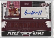 2022 Certified Piece of the Game Signatures Red /25 Sam Howell #PGS-SH Auto lz7