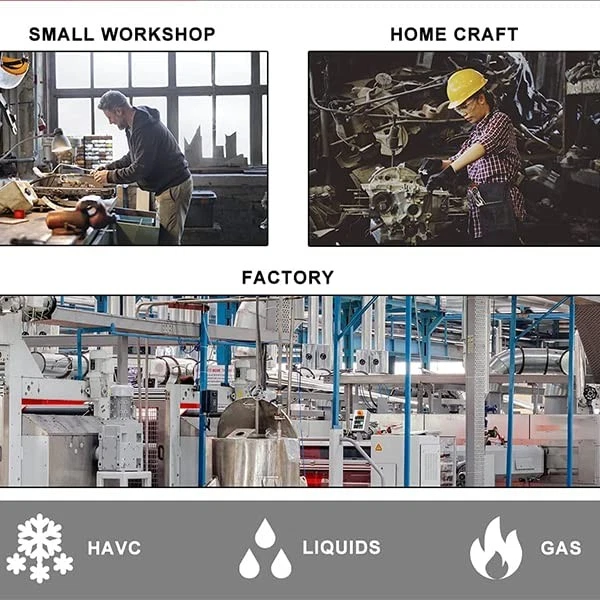 Cartellatrice per Condizionamento Svasatura Tubi Rame,  1/4" - 3/4" 45° Scarico - Immagine 3 di 4