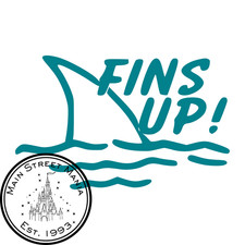 Fins Up Sticker Decal Jimmy Buffet Margaritaville Inspired