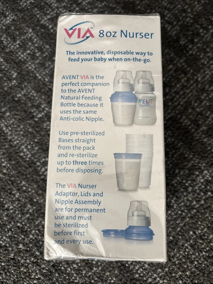 Biberón Desechable 8oz Kit de Inicio para Enfermera * 5 Bases - Adaptador - Tapa - Pezón Foto 3 de 4