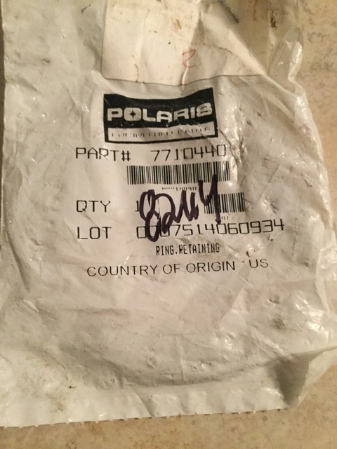 Polaris sportsman RZR retaining ring new 7710440