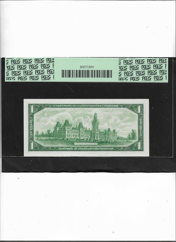 CANADA BC-45bA 1967 $1 REPLACEMENT NOTE - CENTENNIAL GEM NEW 66PPQ - Picture 2 of 2