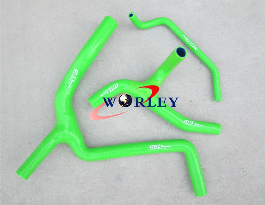 Para KAWASAKI KXF450 KX450F 2009-2014 2010 11 12 13 Silicona Radiador Y Manguera ROJO Foto 2 de 4