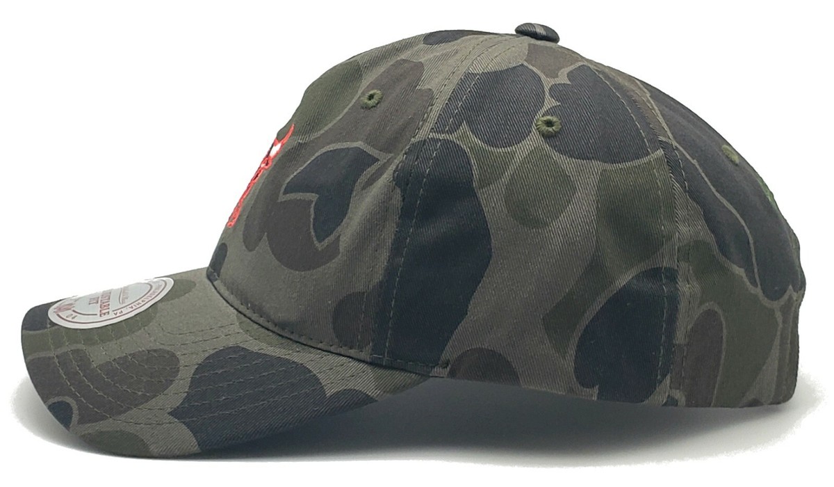 Mitchell & Ness Milwaukee Bucks Camo Dad Hat - Camouflage Strapback Cap, One Size Fits Most, Embroidered Logo - View #10