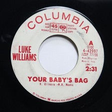 LUKE WILLIAMS - YOUR BABY'S BAG / WHO'S GONNA BE FIRST - SOUL 45 *PROMO*