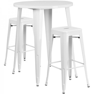 Flash Furniture Ch 51090bh 2 30sqst Wh Gg 30 Inch Round White Bar Details About Flash Furniture Ch 51090bh 2 30sqst Wh Gg 30 Inch Round White Bar Table Set