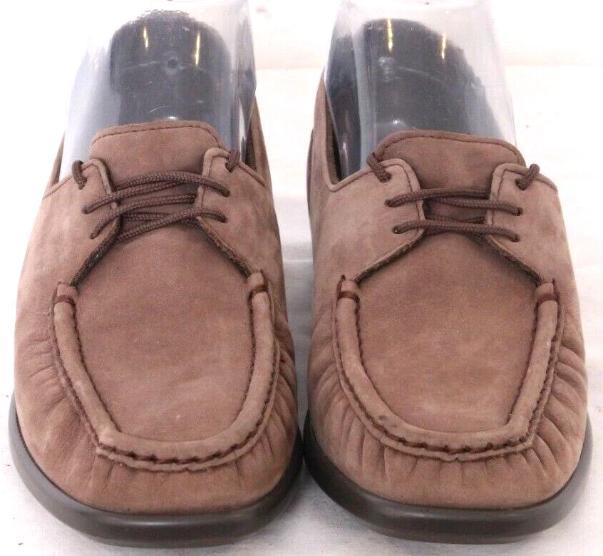 Zapatos Mocasines SAS Petra Marrón Gamuza Sin usar, Puntera con Cordones Trípode Cómodos Para Mujer 6,5 M Foto 4 de 4