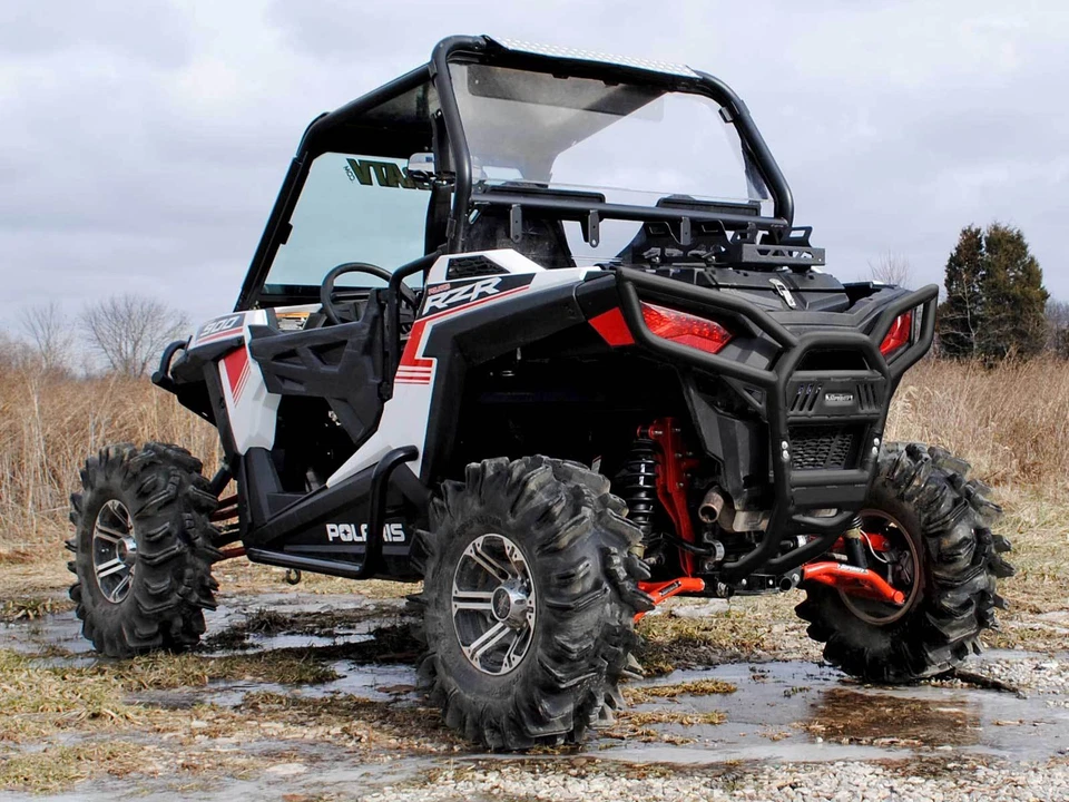 SuperATV Heavy Duty Rear Bumper For Polaris RZR 900 / S 900 (2015-2020) - BLACK - Image 2 of 4