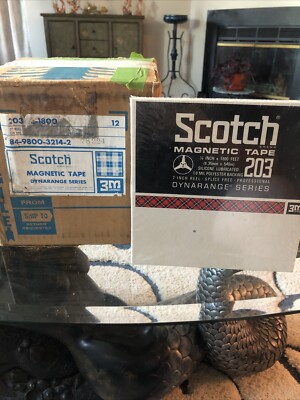 Scotch SEALED 203 Dynarange Magnetic Recording Sound Tape 7'' Reel to Reel [6C] D