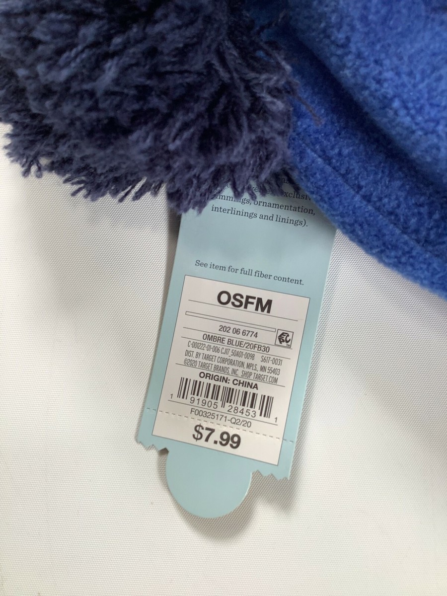 Boys Cat & Jack Blue Ombre Earflap Beanie OSFM NEW! NWT | eBay