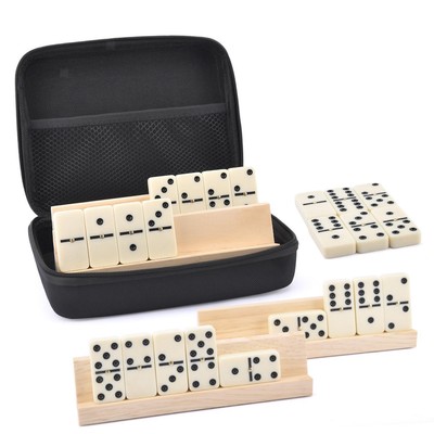 Doppelsechs Domino Set Spaß Familienspiel Profi Reisespielzeug mit Aufbewahrungskoffer