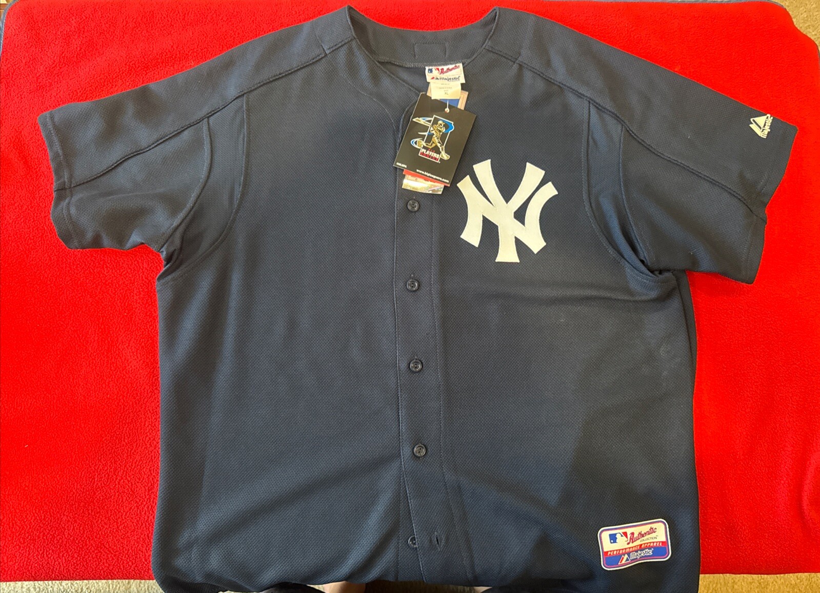 Majestic Authentic Derek Jeter #2 New York Yankees 1998 BP Jersey Navy XL NWT