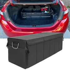 For Toyota Corolla Camry PU 3-in-1 Trunk Organizer Cargo Fold Up Box Caddy Bin