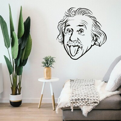 Autoaufkleber Einstein, Wandtattoo Einstein, lustige Sticker