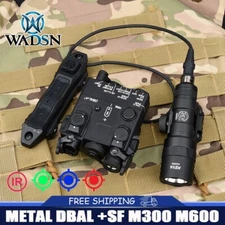 Tactical DBAL-A2 Red Green Blue IR Laser SF M600 M300 Flashlight White Light
