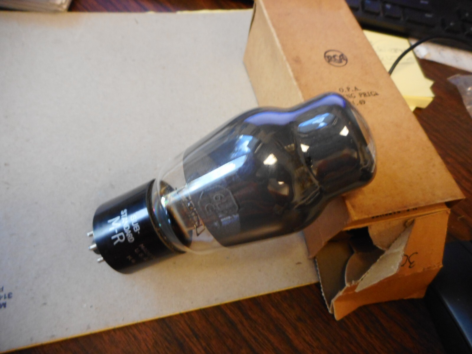 ANTIQUE Vacuum Tube RCA 6L6G SMOKED GLASS - TESTED - NEW OLD STOCK