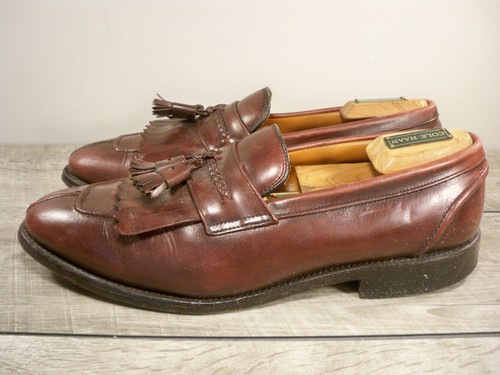 Allen Edmonds Cannondale Brown Leather Tassel Slip On Mens Loafer Shoes Size 10 - Picture 5 of 9