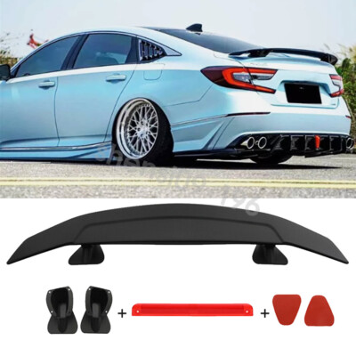 46'' Matte Black Rear Trunk Spoiler GT-Style Racing Wing For Honda Accord 4dr