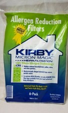 NEW KIRBY MICRON MAGIC HEPA FILTRATION 6 PACK CLOTH VACUUM CLEANER BAGS