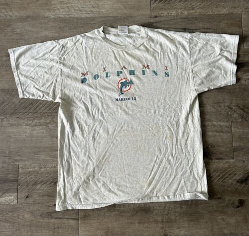 Vintage 90s Dan Marino Miami Dolphins Fire & Desire Caricature Shirt Size  Medium