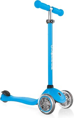 GLOBBER PRIMO 120/80mm ABEC 5 Scooter Unisex Kleinkind Dreiradscooter Sky Blau