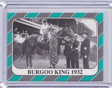 1991 HORSE RACE STAR CARDS KENTUCKY DERBY IDBLUE #58 BURGOO KING 1932
