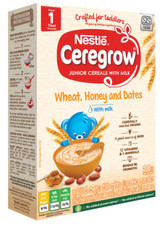 Nestl  CEREGROW Wheat, Honey  Dates with milk 1-3 years 200gx2pcs 
