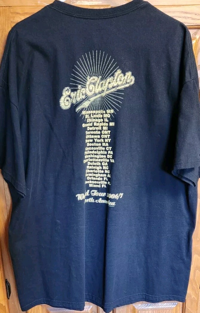 Eric Clapton World Tour 2006/7 North America T Shirt Men's