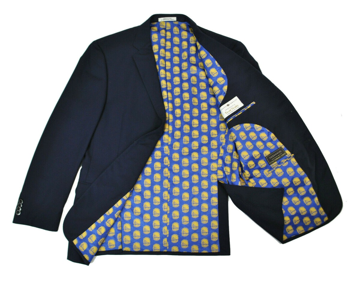 Golden State Warriors Ltd Ed Navy Blue Jacket 44R Blazer Golden State Warriors Ltd Ed Navy Blue Jacket 44R Blazer