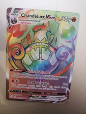 Chandelure Vmax 265/264 Rainbow Secret Rare Fusion Strike fresh pull on eBay