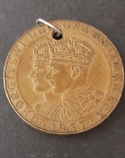 King George vi Queen  Elizabeth coronation medal