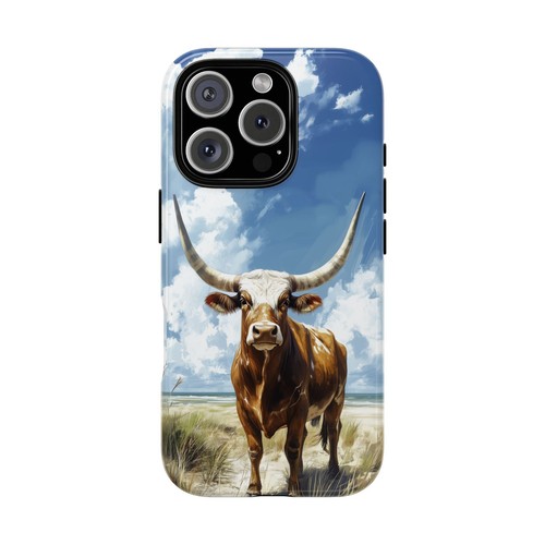 Bull Horns Blue Sky - Phone Ink Cover Case for iPhone, Galaxy, Pixel - 第 2/281 張圖片