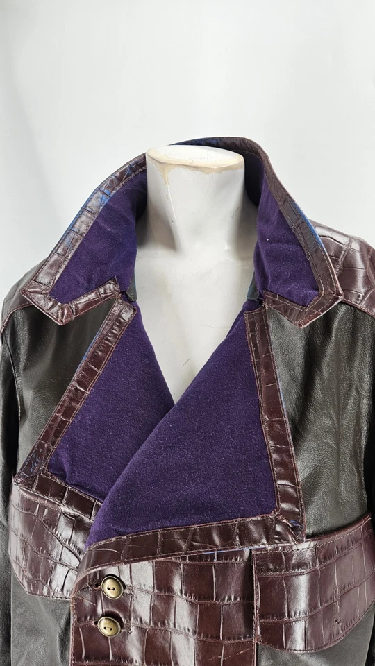 Chaqueta Alexander Makray Hombre Grande Cuero Negro Hebilla Moto Apocalíptica Foto 4 de 4