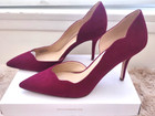 Jessica Simpson sz.9.5 Jenavieve Red Sangria Scalloped D'Orsay Pump Heel New