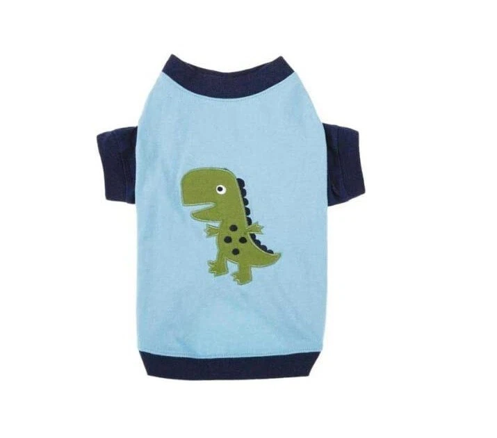 Casual Canine Dino Dog Raglan Tee, Dog Shirt, XXS Pet - Image 2 of 2