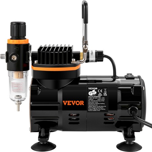 VEVOR Kit Compressore a Doppia Azione 18-23 L/min con 3 Aerografi 0,2/0,3/0,8 mm - Bild 11 von 11