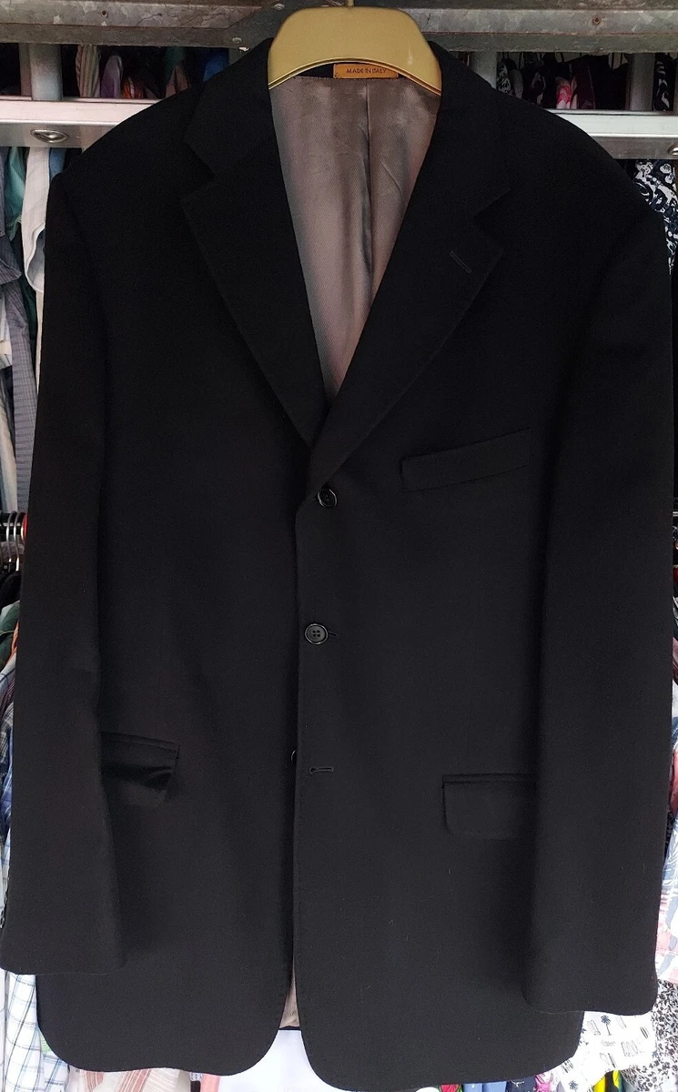 Mens Wool Italian Cashmere Overcoat Made In Italy M S Medium