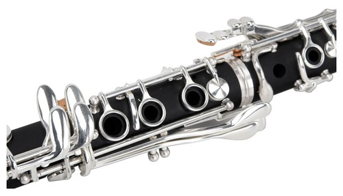 B-Klarinette Böhm System 17 Klappen 5 Ringe ABS Versilbert Gigbag Soft Koffer - Bild 3 von 9