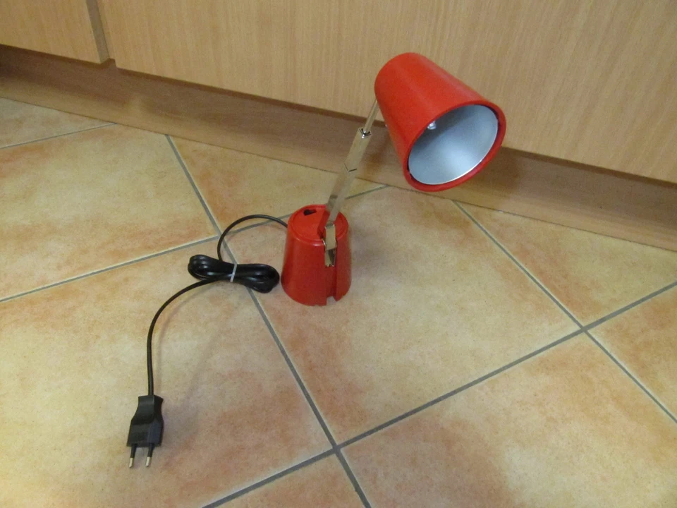 RR-Leuchten LAMPETTE Halogen ROT Designklassiker 60er Reiseleuchte NEU - Bild 2 von 3