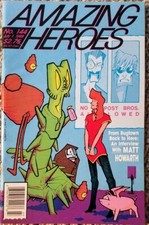 AMAZING HEROES #144, July 1 1988. Gays in comics, Matt Howarth. NM- condition
