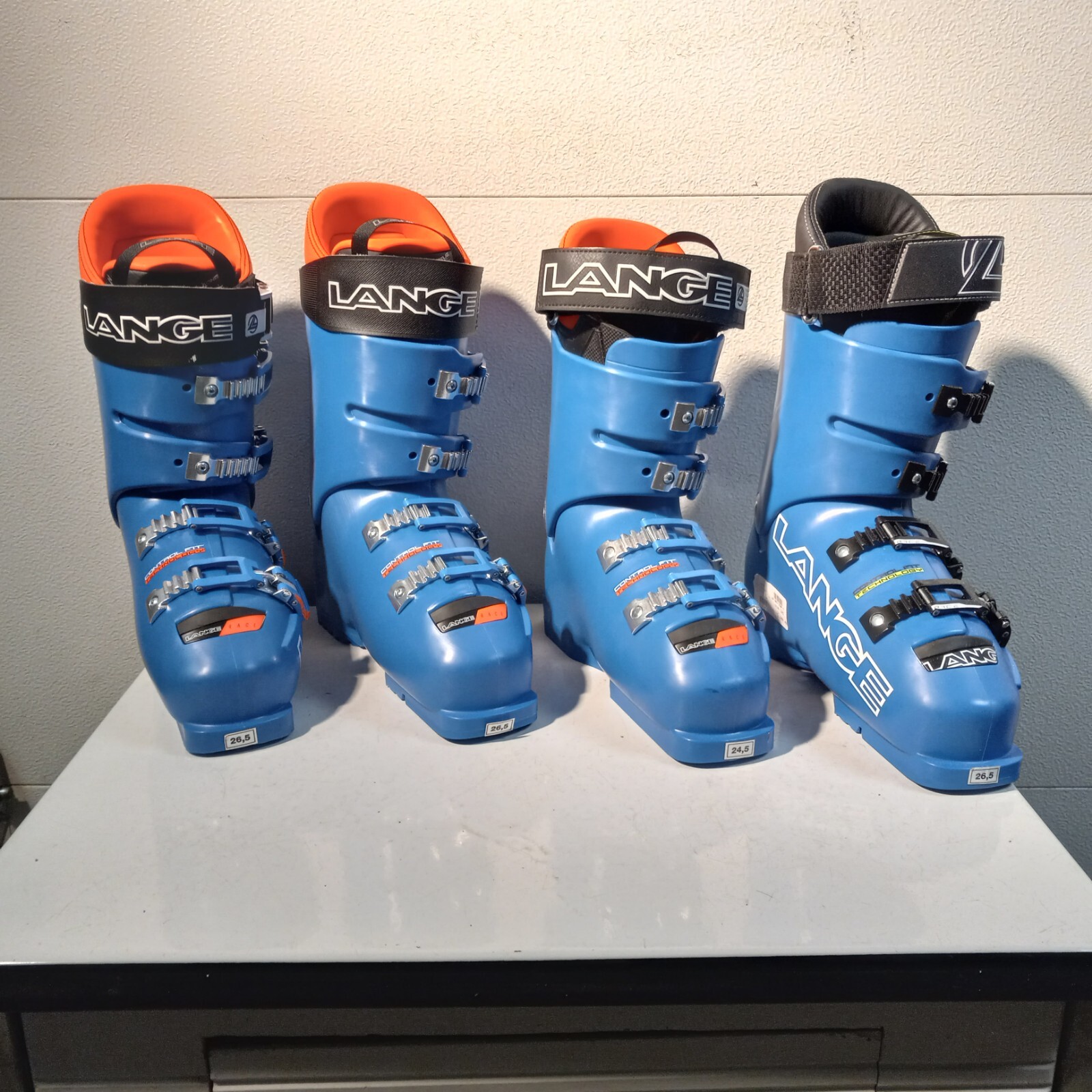 SALOMON Scarponi da sci lunghi nuovi solo stivali sinistro uso per parti di ricambio lotto di 4