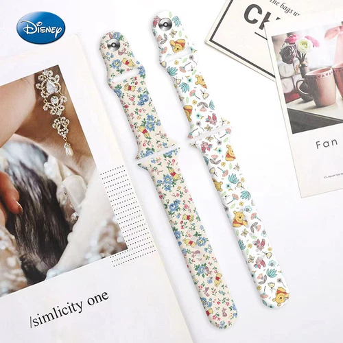 Winnie the Pooh Wristwatch Bands Cartoon Silicone Watch Band for Apple Watch - Picture 3 of 38