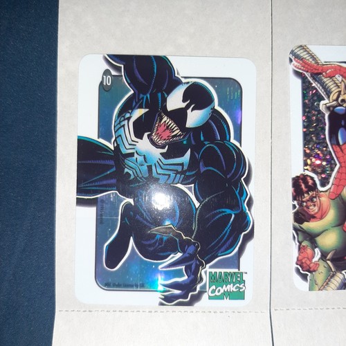 RARE Marvel 1995 SpiderMan CEL PRISM Vending Sticker Complete Set-10 Memorabilia - Picture 2 of 11