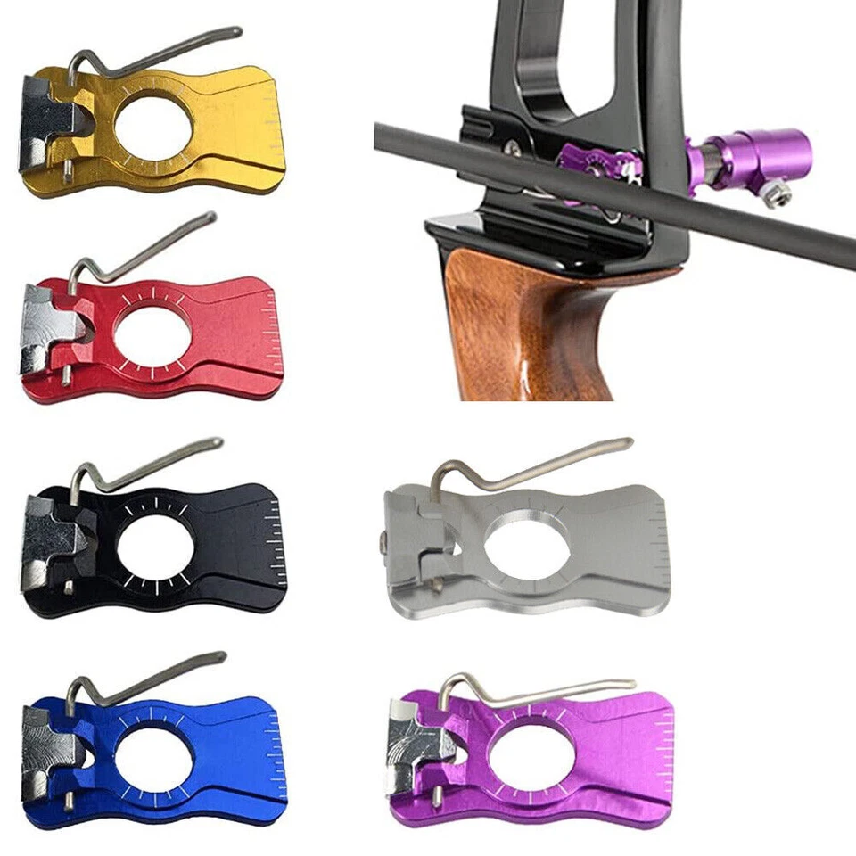 Recurve Bow Arrow Rest Magnetic Universal stick Bow Riser RH LH Archery Hunt - Image 2 of 4