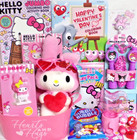 NEW MY MELODY VALENTINES DAY GIFT BASKET PLUSH HEART DOLL TOYS FIGURE SET