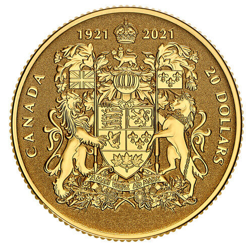 2021 $20 pure gold coin coat of arms