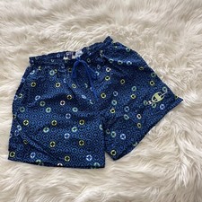 Vtg Champion Mens m Lined Swim Trunks Shorts Retro Abstract 80s 90s